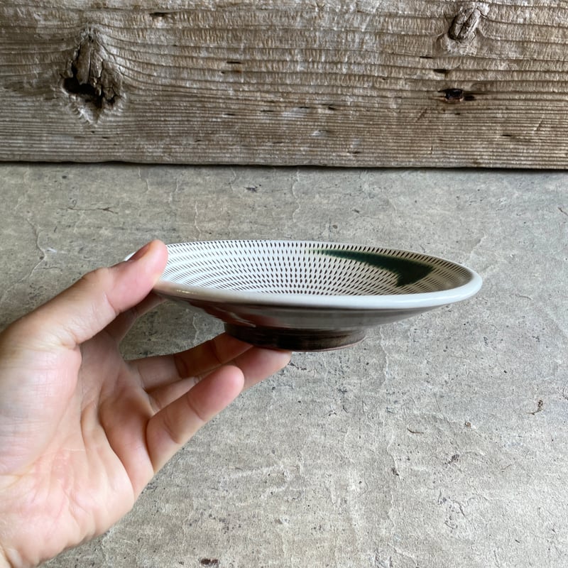 小石原焼 早川窯元 とびかんな打掛6寸皿 | MatsuBokkuri