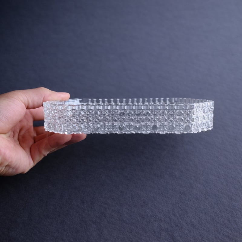 和硝子 籠目八寸皿 | MatsuBokkuri