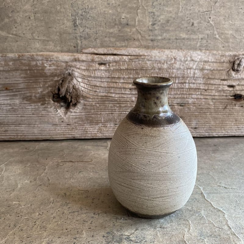 益子焼 刷毛目二合徳利 | MatsuBokkuri