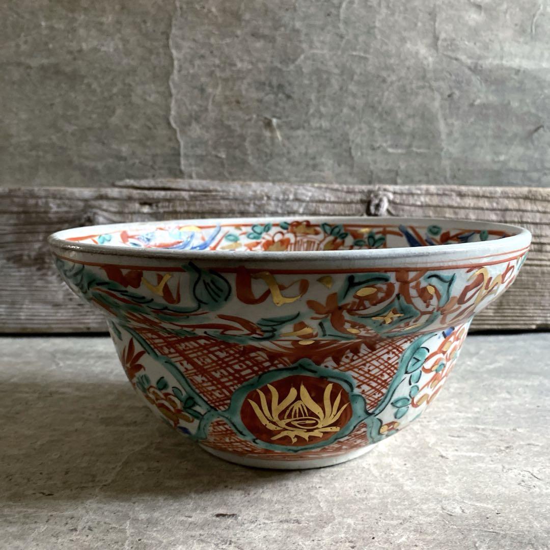 大皿 色絵 赤絵 童 中国 角福 銘 中華 あそび 窯傷 - メルカリ