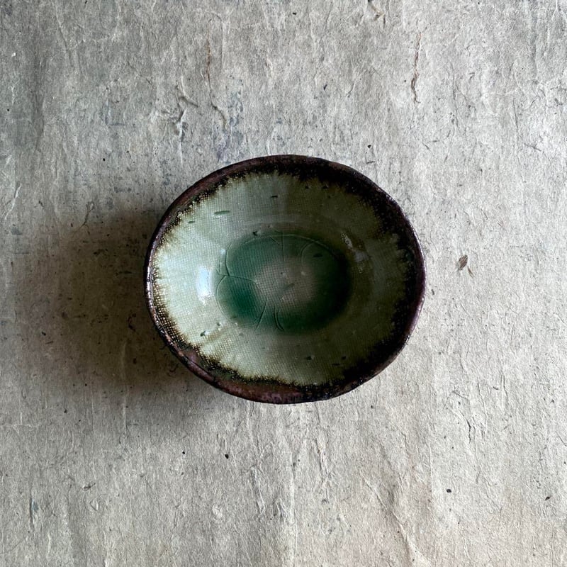 益子焼 楕円鉢 益子焼 古賀賢二 灰釉楕円鉢（小） | MatsuBokkuri