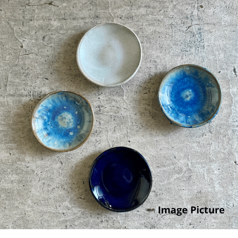 益子焼 瑠璃釉豆皿 | MatsuBokkuri