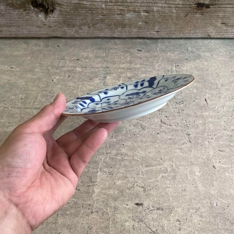 伊万里焼 徳七窯 なずなリムプレート | MatsuBokkuri