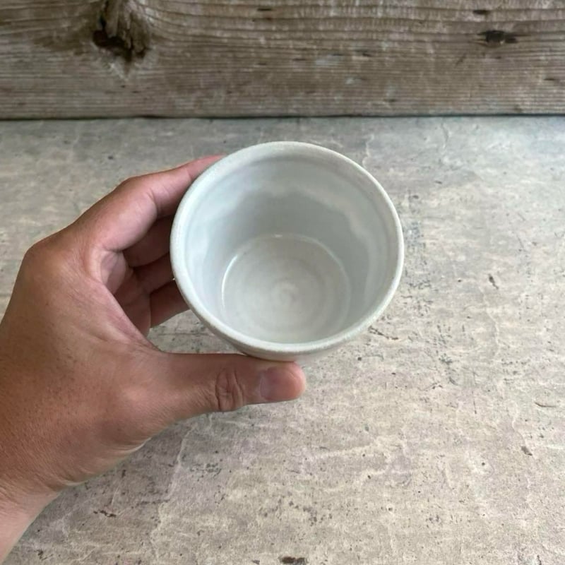 益子焼 白糠釉蕎麦猪口 | MatsuBokkuri