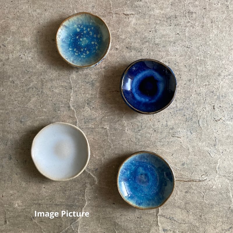 益子焼 青釉豆皿 | MatsuBokkuri