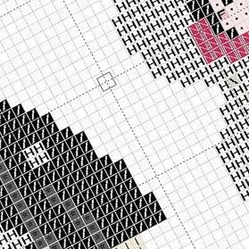 クロスステッチDL図案 「白無垢の花嫁」cross stitch 和婚の