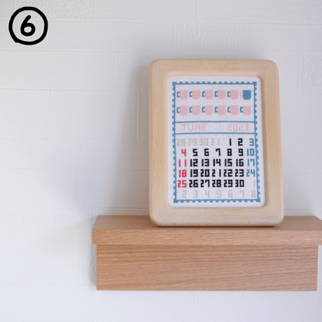 世界にひとつだけ「クロスステッチ刺繍で残す思い出カレンダー」　あの日、あの時がよみがえります⑮