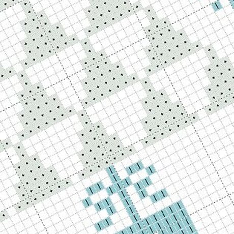 クロスステッチＤL図案 「季節のステッチ図案4点」cross stitch pattern　seasonal stitch