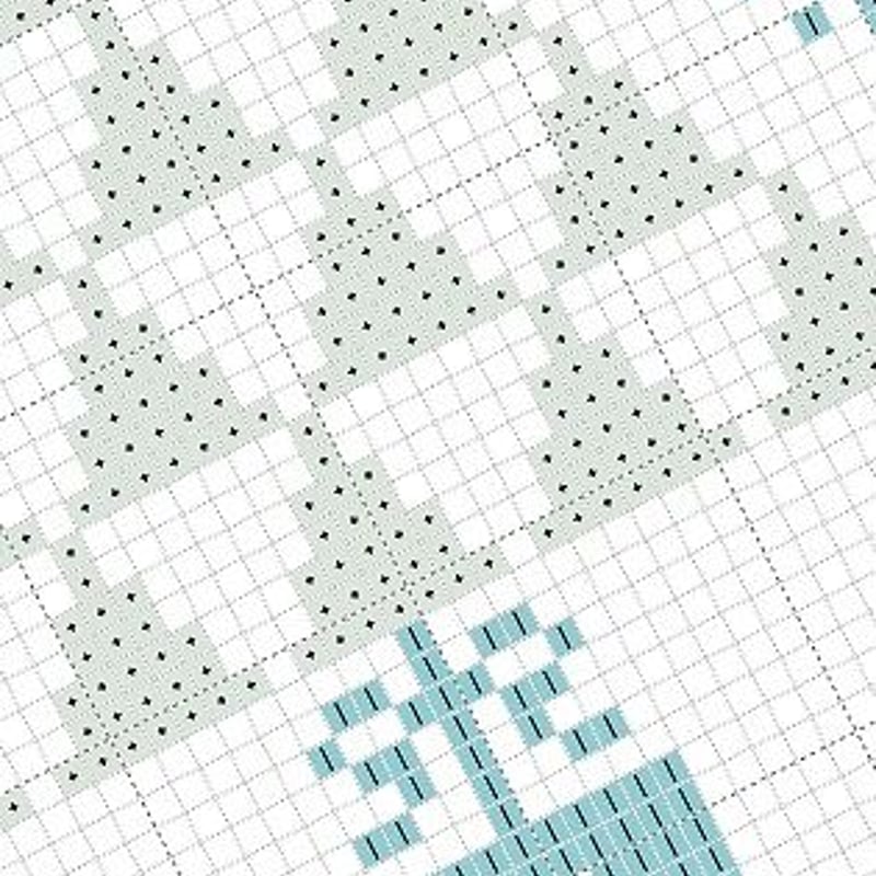 クロスステッチDL図案 「季節のステッチ図案4点」cross stitch