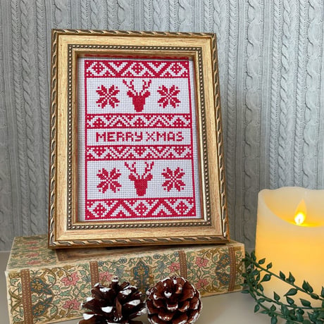 クロスステッチDL図案　PDF pattern ノルディッククリスマス　お得な2点セット☆　ダウンロード図案