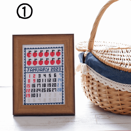 世界にひとつだけ「クロスステッチ刺繍で残す思い出カレンダー」　あの日、あの時がよみがえります⑮