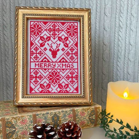クロスステッチDL図案　PDF pattern ノルディッククリスマス　お得な2点セット☆　ダウンロード図案