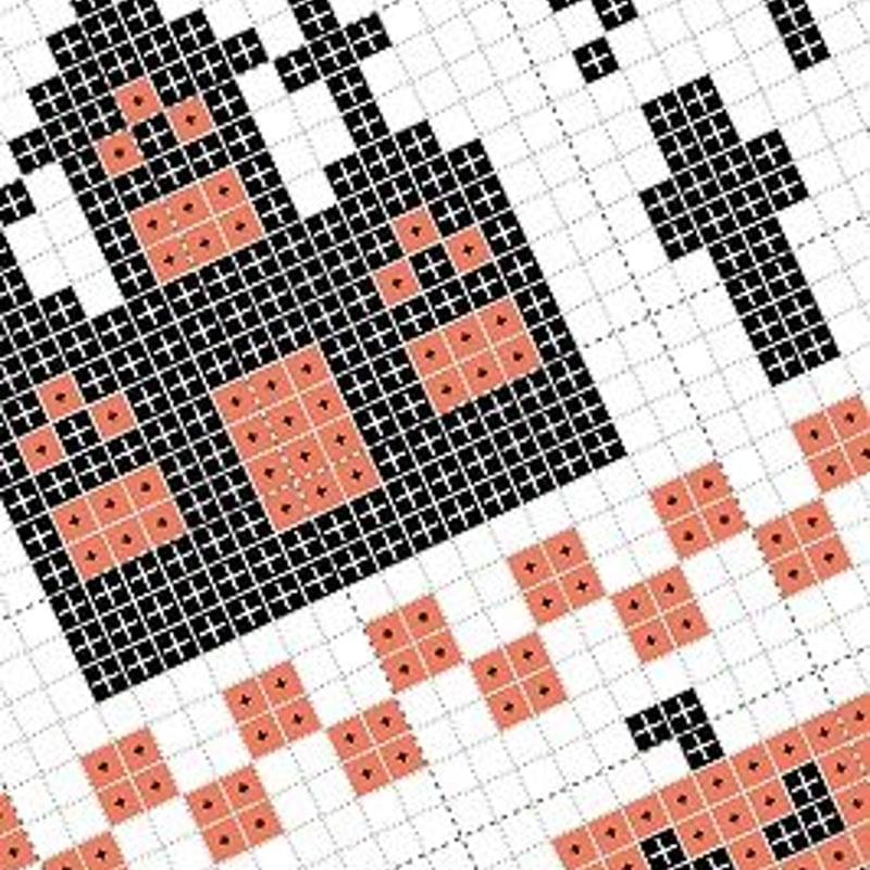 クロスステッチDL図案 「季節のステッチ図案4点」cross stitch