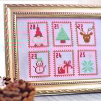 クロスステッチDL図案　PDF pattern クリスマスカレンダー図案　ダウンロード図案