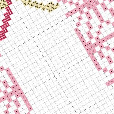 クロスステッチＤL図案 「季節のステッチ図案4点」cross stitch pattern　seasonal stitch
