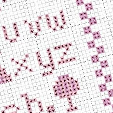 クロスステッチDL図案「季節を感じるクロスステッチサンプラー」お内裏様とおひな様　刺繍図案cross-stitch pattern