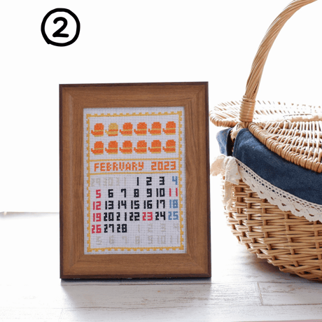 世界にひとつだけ「クロスステッチ刺繍で残す思い出カレンダー」　あの日、あの時がよみがえります⑮