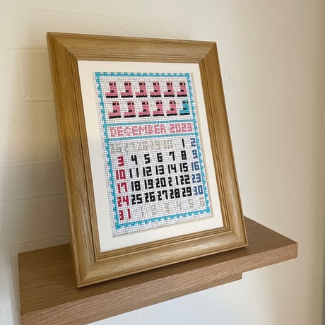 世界にひとつだけ「クロスステッチ刺繍で残す思い出カレンダー」　あの日、あの時がよみがえります⑮