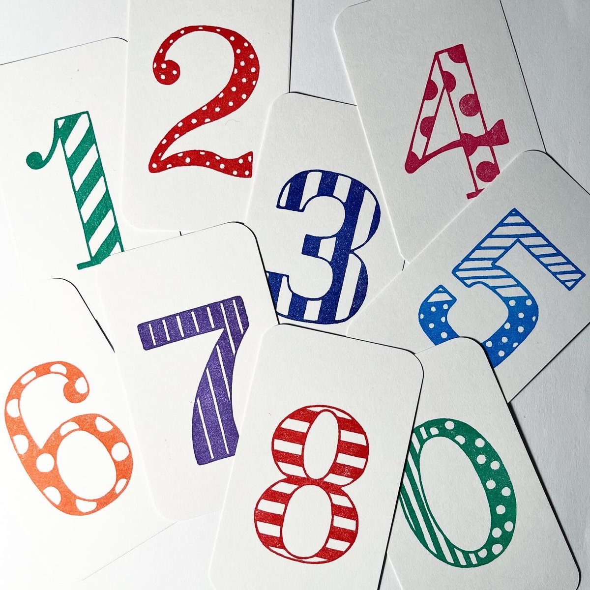 おおきな数字のスタンプ/特大【おひとつ選択してください】 | pepin