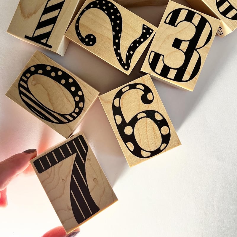 PEPIN スタンプはんこ数字セット