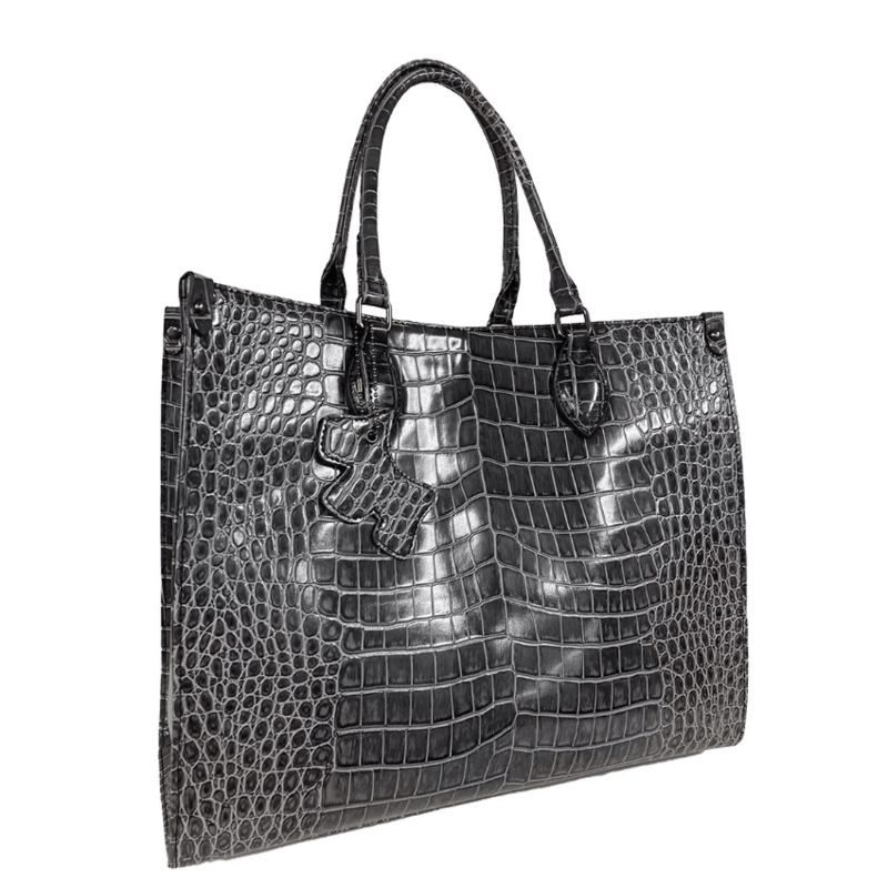No.38237 CureBorsa クロコ型押しスプリットレザー2WAYトート No.38237 CureBorsa クロコ型押しスプリットレザー2WAYトート