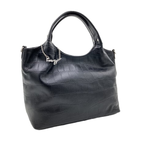 36360　Cure Borsa（クーレボルサ）本革 クロコ型押し 2wayトートバッグ  小売り希望価格22,000円