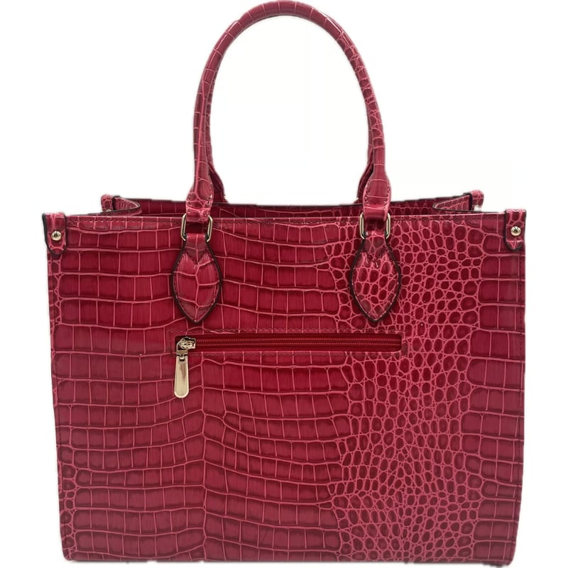 No.38237 CureBorsa クロコ型押しスプリットレザー2WAYトート No.38237 CureBorsa クロコ型押しスプリットレザー2WAYトート