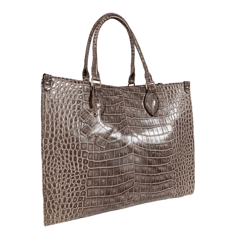 No.38237 CureBorsa クロコ型押しスプリットレザー2WAYトート No.38237 CureBorsa クロコ型押しスプリットレザー2WAYトート
