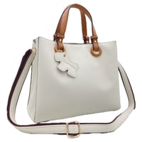No.38570　CureBorsa　バイカラーハンドル2wayバッグ