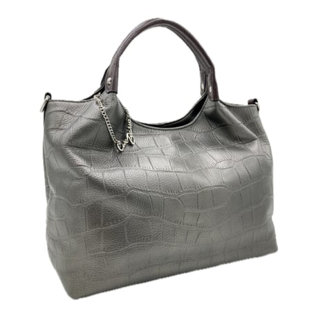 36360　Cure Borsa（クーレボルサ）本革 クロコ型押し 2wayトートバッグ  小売り希望価格22,000円