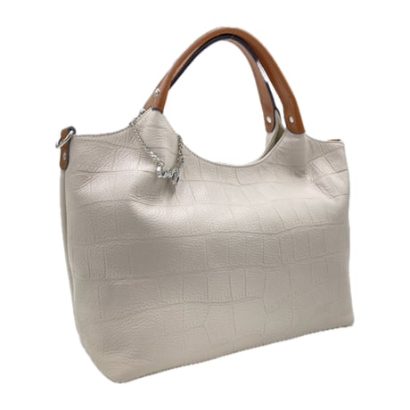 36360　Cure Borsa（クーレボルサ）本革 クロコ型押し 2wayトートバッグ  小売り希望価格22,000円