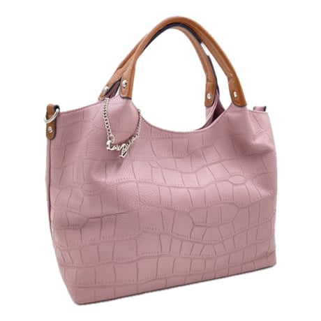 36360　Cure Borsa（クーレボルサ）本革 クロコ型押し 2wayトートバッグ  小売り希望価格22,000円
