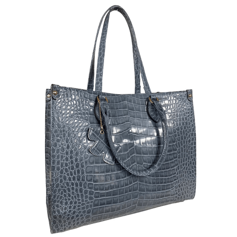 No.38237 CureBorsa クロコ型押しスプリットレザー2WAYトート No.38237 CureBorsa クロコ型押しスプリットレザー2WAYトート