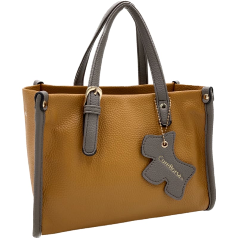 No.38860 CureBorsa バックル付き牛革2wayミニトートバッグ No.38860 CureBorsa バックル付き牛革2wayミニトートバッグ