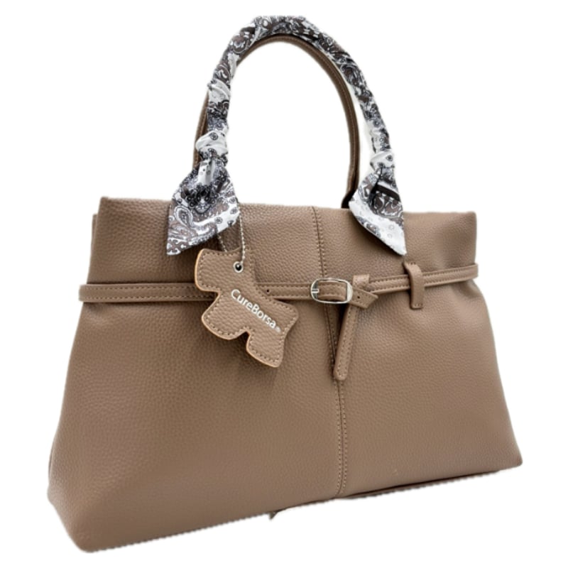 Cure Borsa（クーレボルサ）スカーフ付きハンドル2WAYバッグ NO