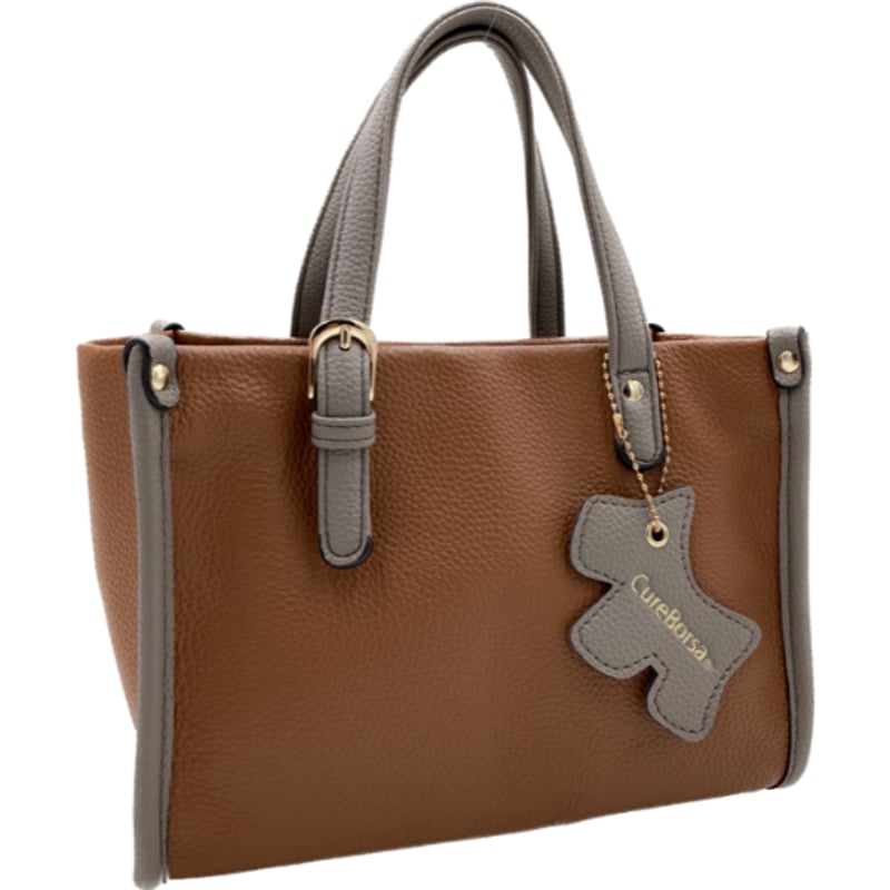 No.38860 CureBorsa バックル付き牛革2wayミニトートバッグ No.38860 CureBorsa バックル付き牛革2wayミニトートバッグ