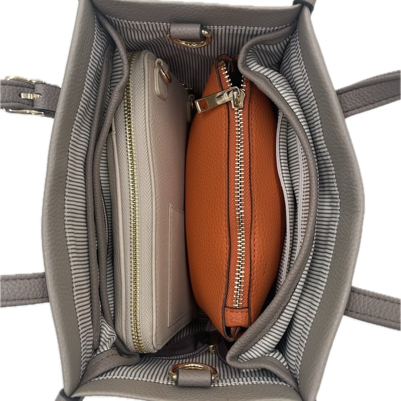 No.38860 CureBorsa バックル付き牛革2wayミニトートバッグ No.38860 CureBorsa バックル付き牛革2wayミニトートバッグ