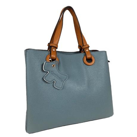 No.38570　CureBorsa　バイカラーハンドル2wayバッグ