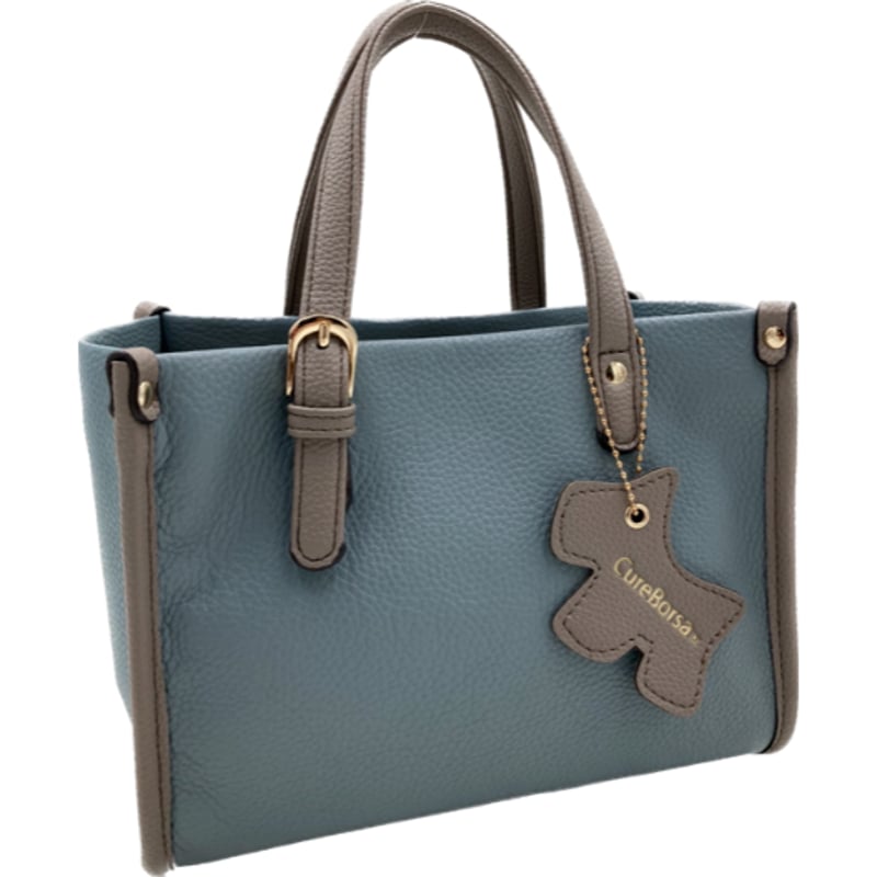 No.38860 CureBorsa バックル付き牛革2wayミニトートバッグ No.38860 CureBorsa バックル付き牛革2wayミニトートバッグ