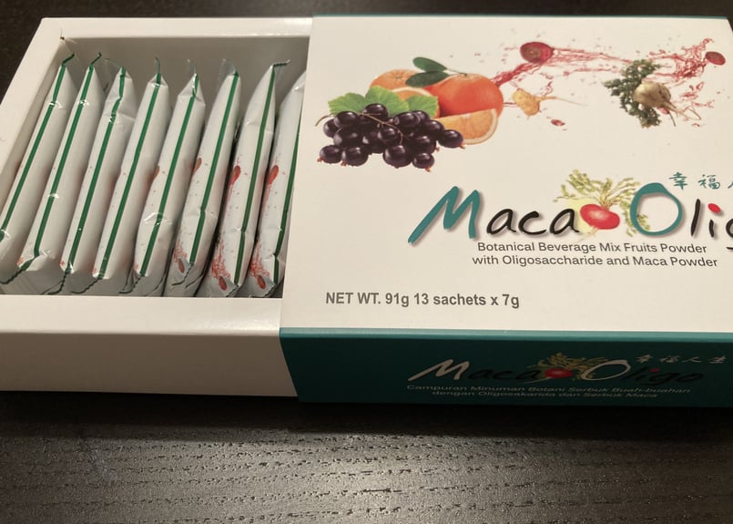 マカオリゴ 幸福人生 粉末タイプフルーツ風味飲料 1箱新品未開封