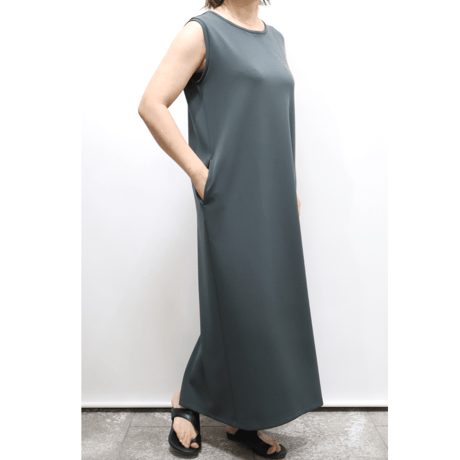 バックジップワンピース【73591】日本製