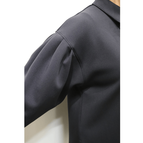 ダンボールニットフリルブラウス【ISBL-25109】日本製