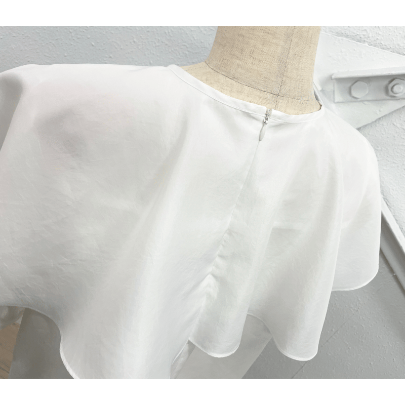 SALE✩.*˚スコットクラブ系列 Vinラッフルカラーシアーブラウス ラッフルカラーブラウス【98731】日本製 | nineteen bloom color