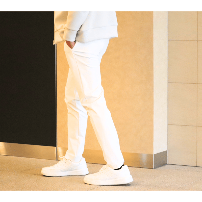 撥水ホワイトパンツ【73981】日本製 | nineteen bloom color