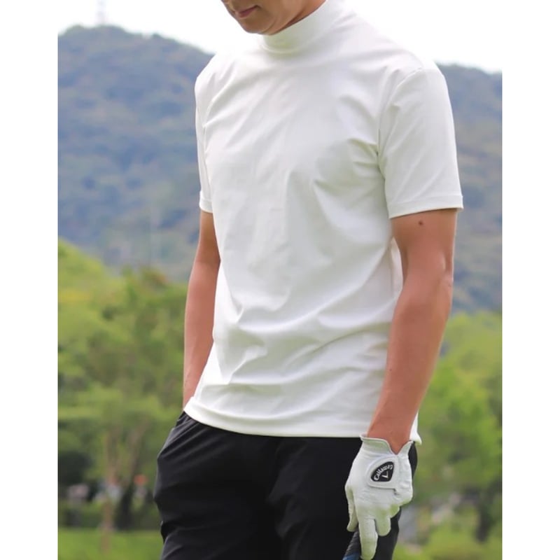 撥水無敵モックネックTシャツ【97021】日本製 | nineteen bloom color