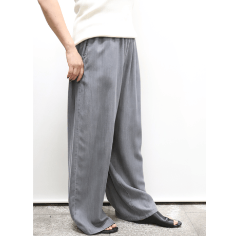 ウォッシュ加工テンセルデニムパンツ【ISPT-25107】日本製