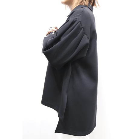 ダンボールニットフリルブラウス【ISBL-25109】日本製