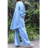 ウォッシュ加工テンセルデニムパンツ【ISPT-25107】日本製