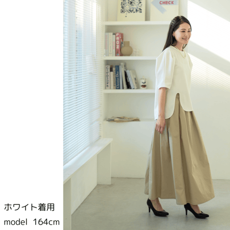 アシンメトリーカットソー【73691】日本製
