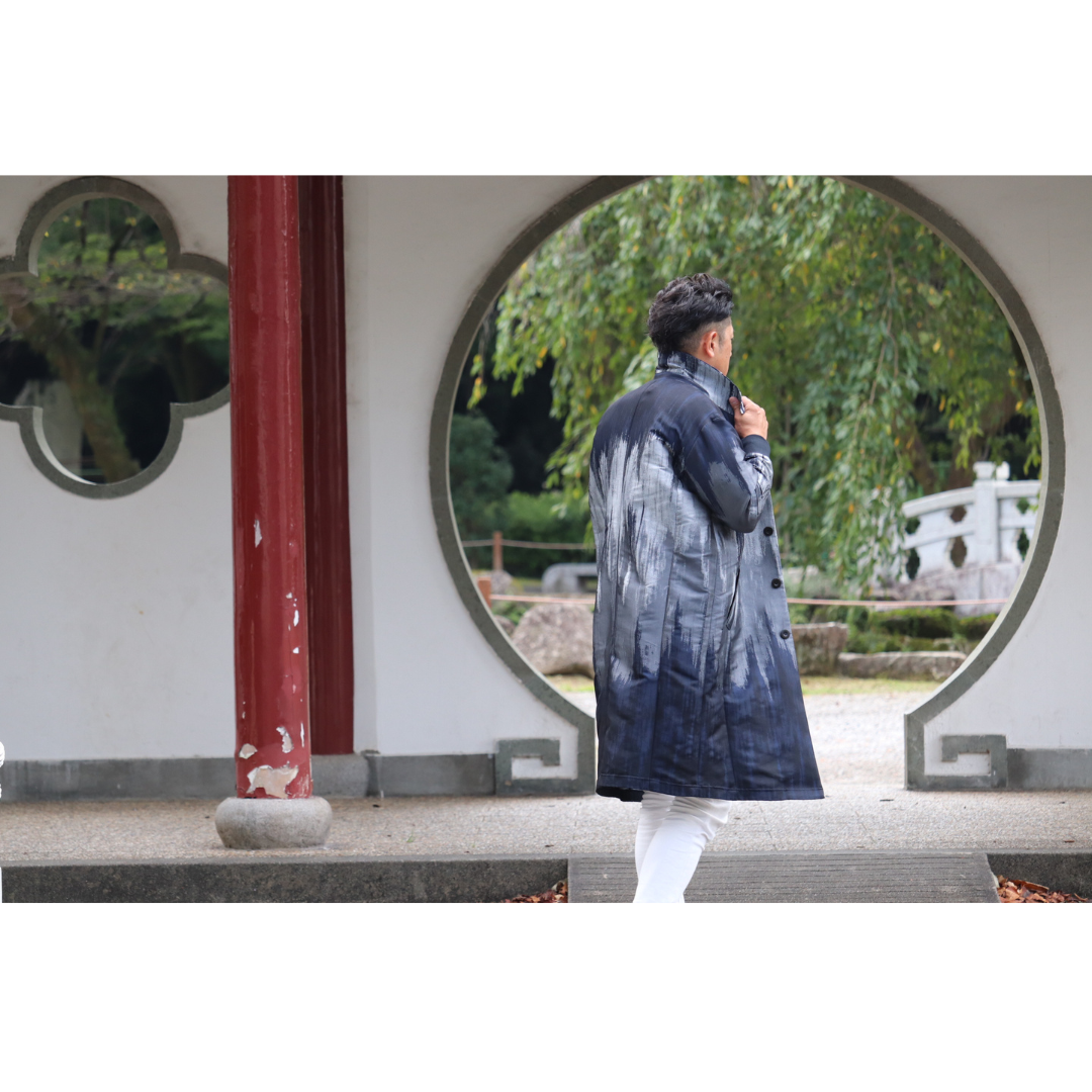 KOHSHIN SATOH ジャガード織シングルロングコート